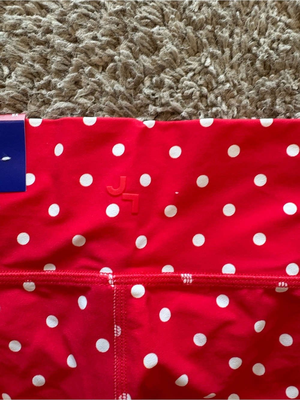 JoyLab Red Polka Dot High-Rise Bike Shorts - Picture 6 of 6